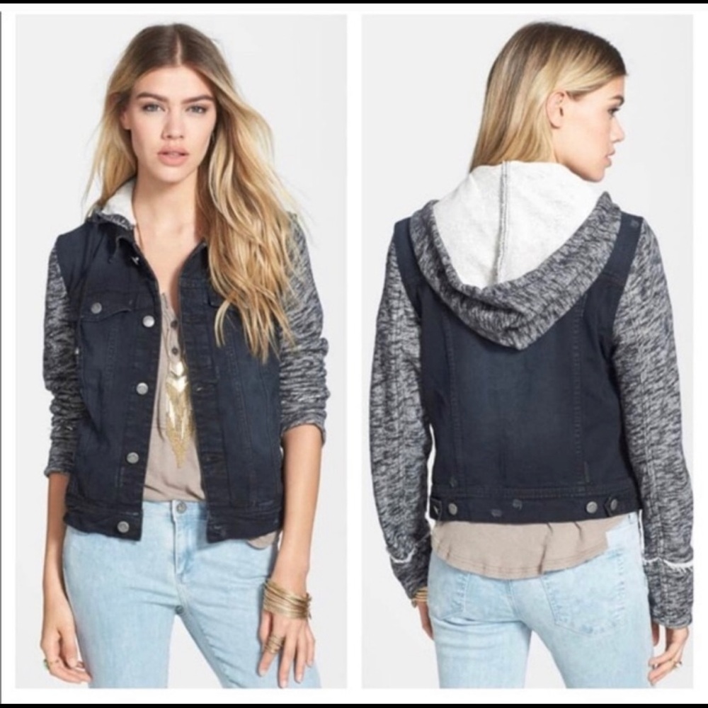 Free People Sweater and Jean Jacket - Picture 2 of 8